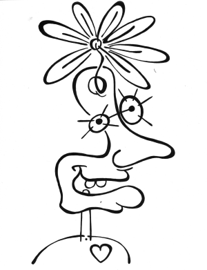 Avoir la tête en fleur