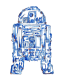 Aperçu R2D2 - Bleu