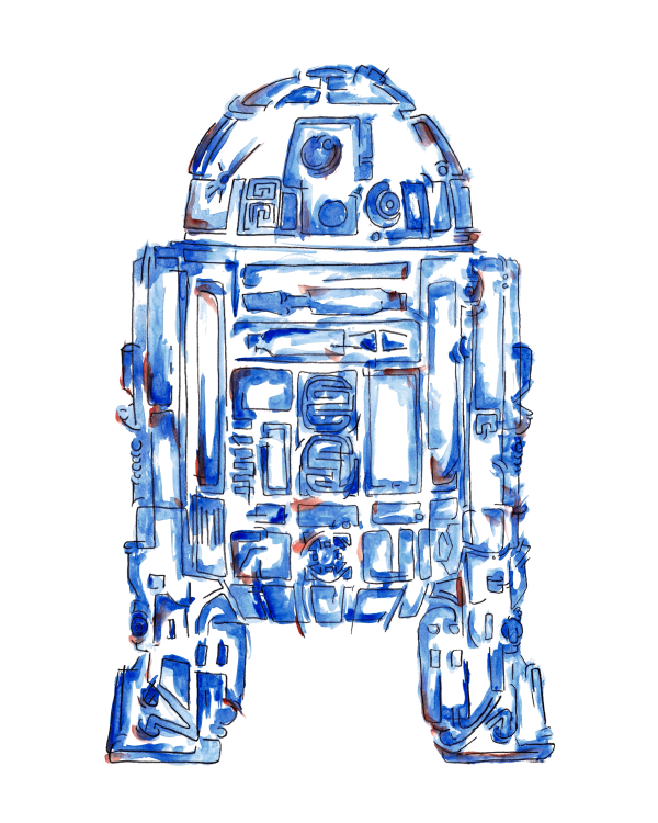 R2D2 - Bleu